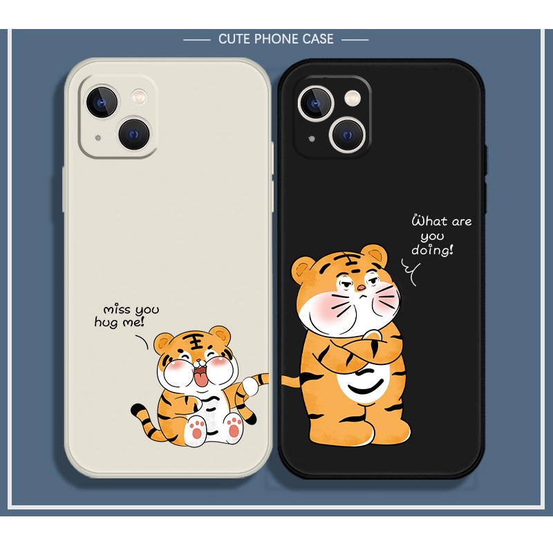 Ốp điện thoại in hình hổ chống sốc thích hợp cho iPhone 7 plus XR XS max 8 plus 6s plus SE 12 13 mini 11 pro max 6 5