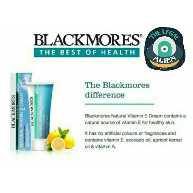 [MẪU MỚI] Blackmores Vitamin E Cream kem dưỡng da 50g