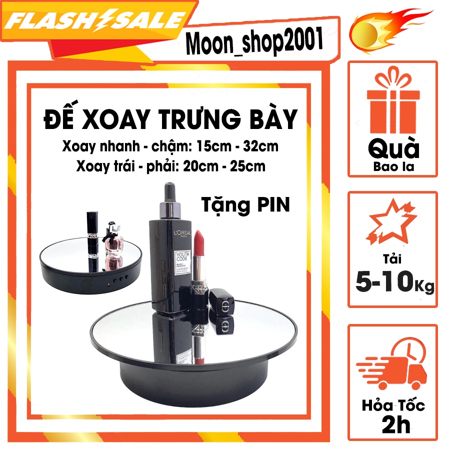 Đế xoay, Bàn xoay trưng bày sản phẩm 360 xoay trái phải