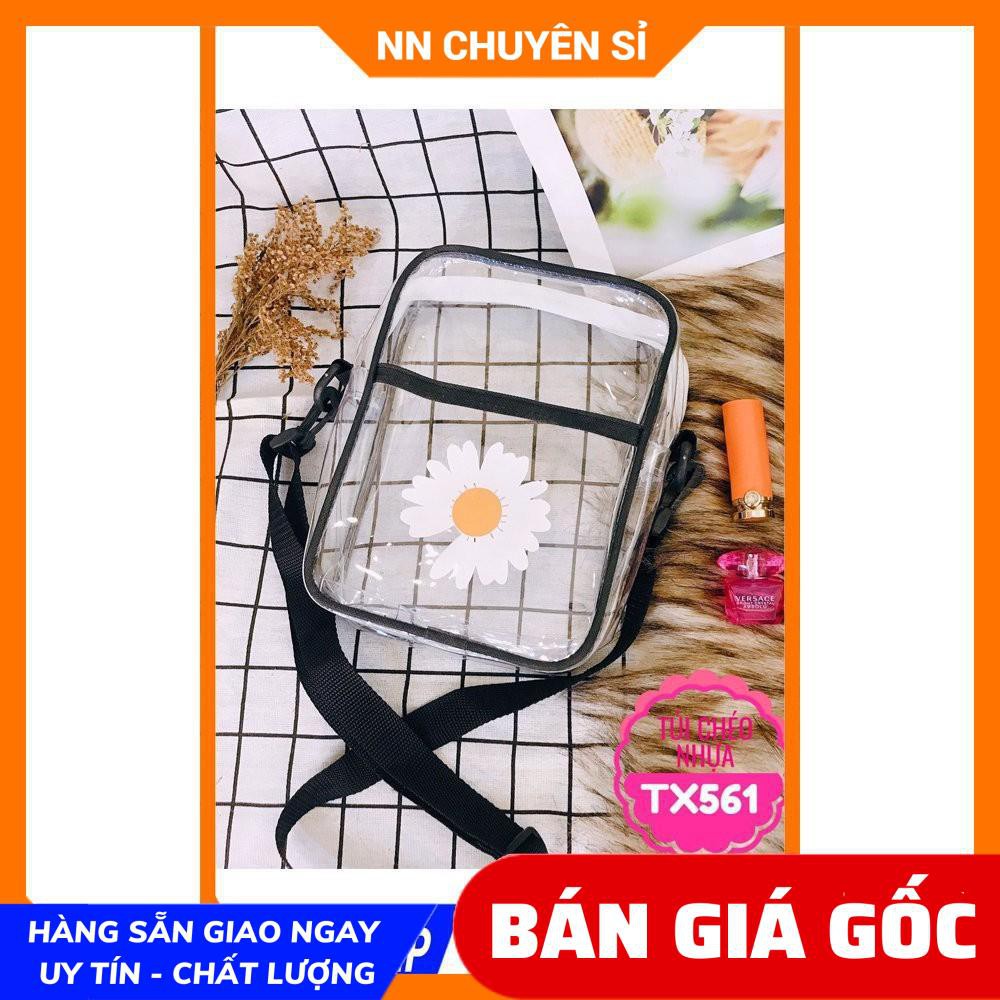 TÚI NHỰA TRONG IN HÌNH XINH XẮN TX561 ⚡ẢNH THẬT⚡ TÚI ĐEO CHÉO NỮ