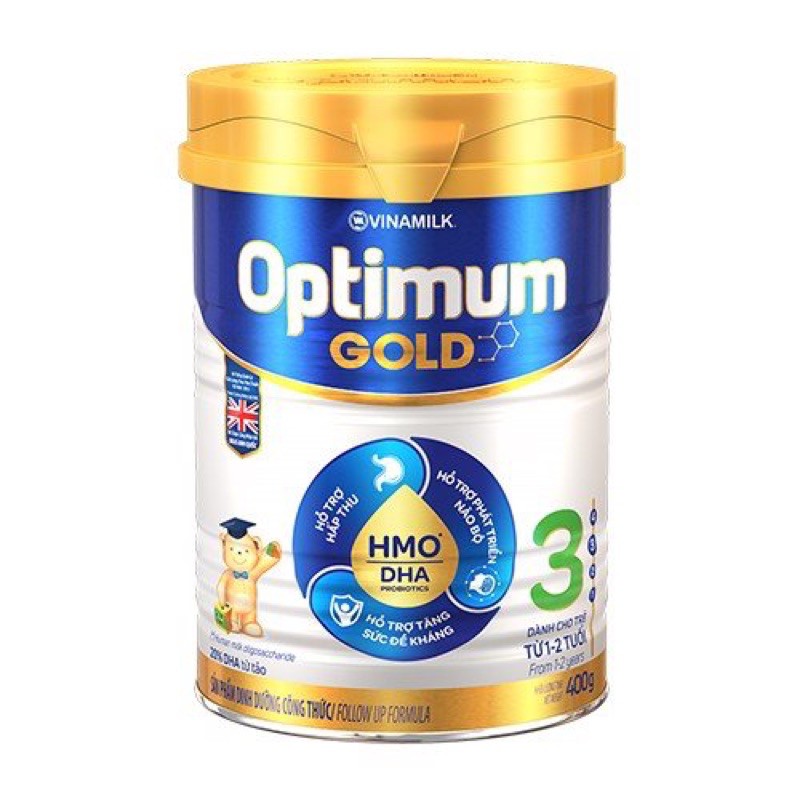 Sữa bột Optimum Gold 3 400g (cho trẻ từ 1 - 2 tuổi)