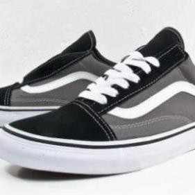 [Sale 3/3]Giày Vans Old Skool Xám Trắng, giày thể thao nam nữ đầy đủ tem/tag/mác [ FULLBOX + FREESHIP ] P09