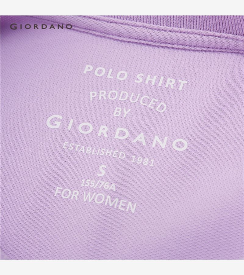 Áo Thun Polo Giordano 05311388 Mỏng Co Giãn Với Nút Màu Cầu Vồng Cho Nữ | BigBuy360 - bigbuy360.vn