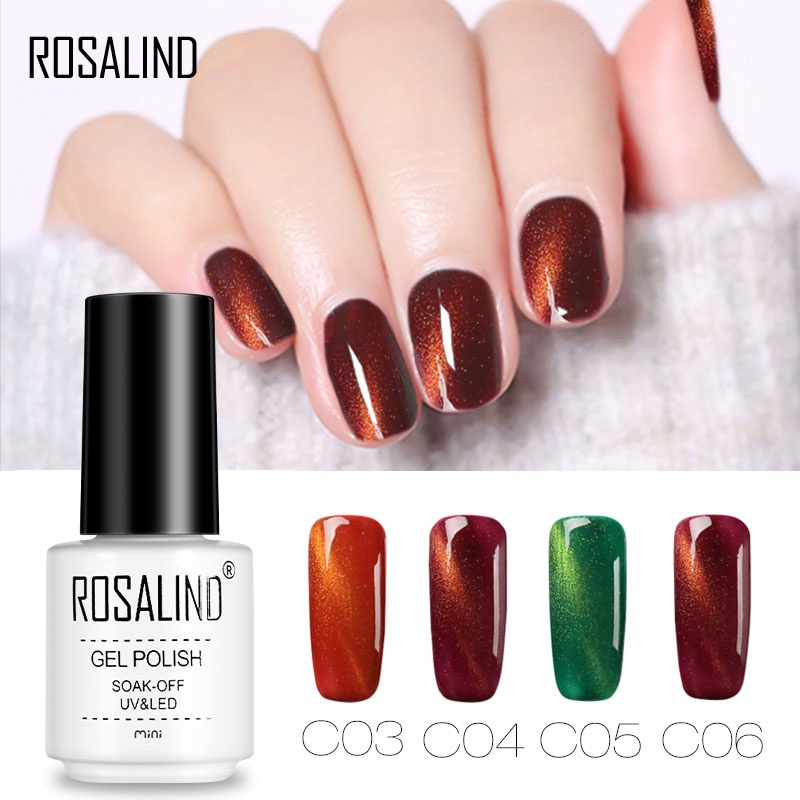 Sơn Móng Mắt Mèo ROSALIND 7ML Nhiều Màu Sắc Thời Trang