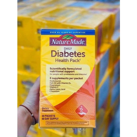 Vitamin cho người tiểu đường Diabetes Health Pack Nature Made 60 gói của Mỹ