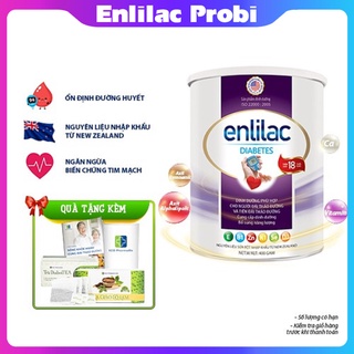 Sữa bột Enlilac Diabetes - 400gr, sữa dinh dưỡng cho người bệnh tiểu đường - 𝗘𝗻𝗹𝗶𝗹𝗮𝗰𝗣𝗿𝗼𝗯𝗶