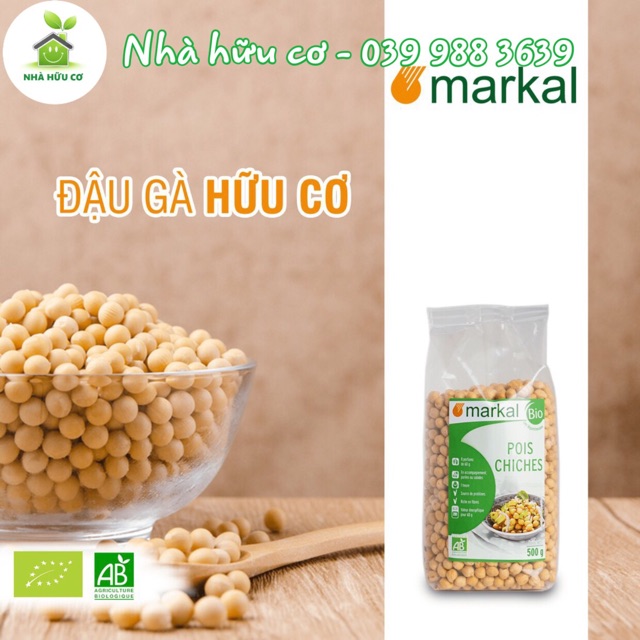 ĐẬU GÀ hữu cơ MARKAL 500g/100g - Date: 11/10/2024 - Nhà Hữu Cơ