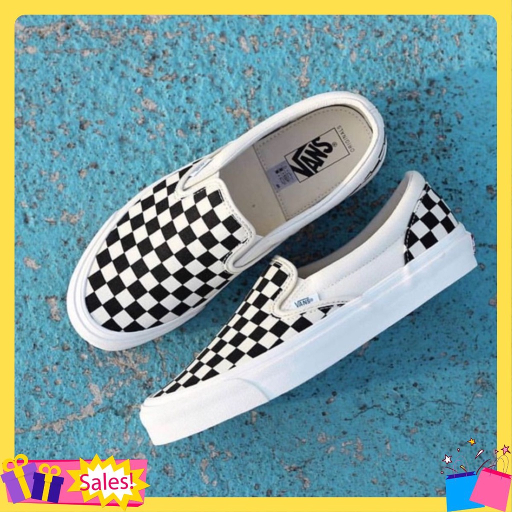 Giày Vans kẻ caro Nam Nữ hàng cao cấp, Hót trend 2022 Full Box