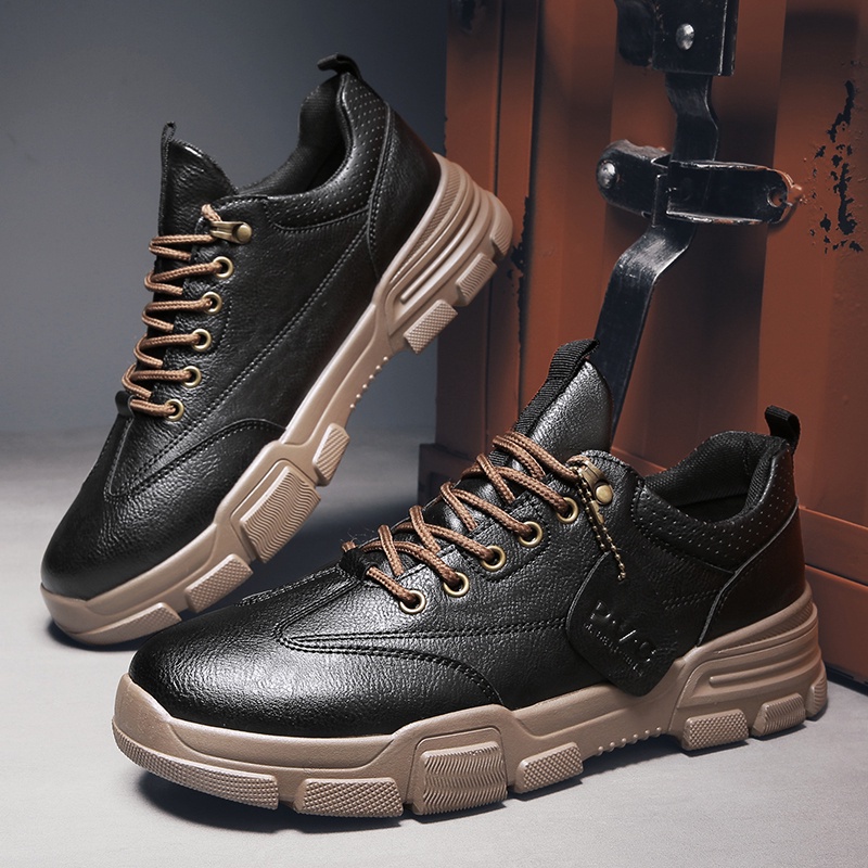 giày nam giày boot nam giày nam cao cổ boots giày cao cổ Chelsea boots Giày Bốt Da Thời Trang Dành Cho Nam | BigBuy360 - bigbuy360.vn