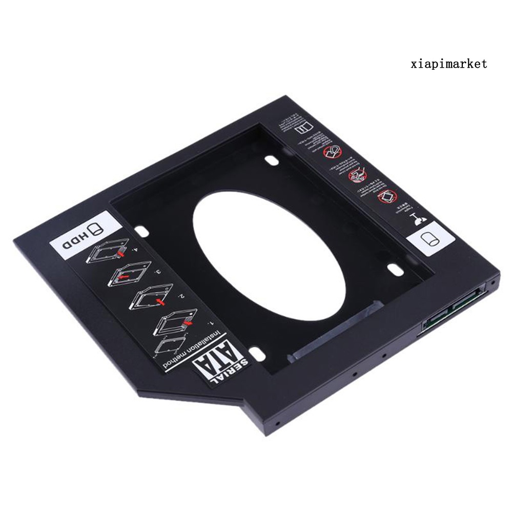 LOP_9.5/12.7mm 2.5inch SATA Hard Drive SSD Bracket Tray Caddy for Laptop Notebook