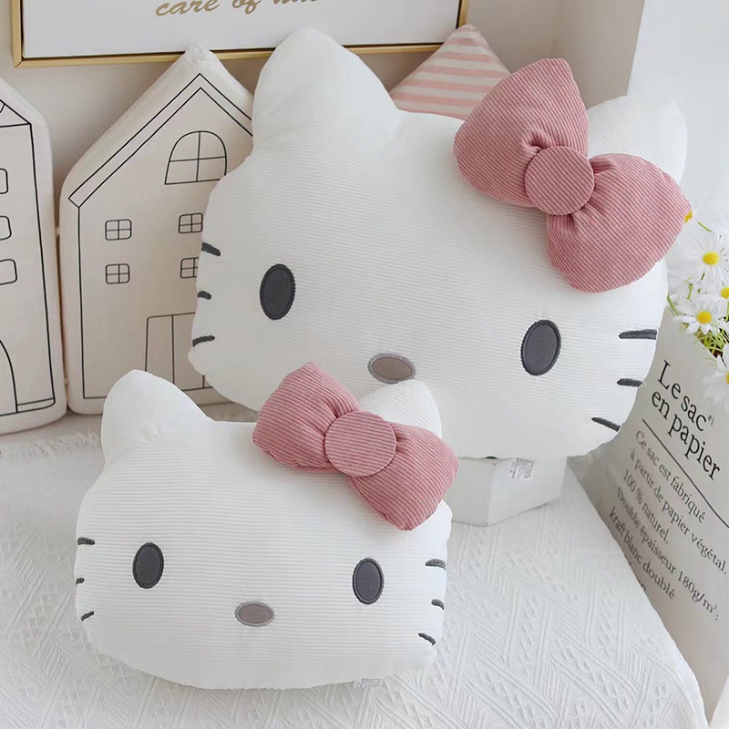 SANRIO Gối Đệm Hình Hello Kitty Dễ Thương Trang Trí Nhà Cửa / Xe Hơi