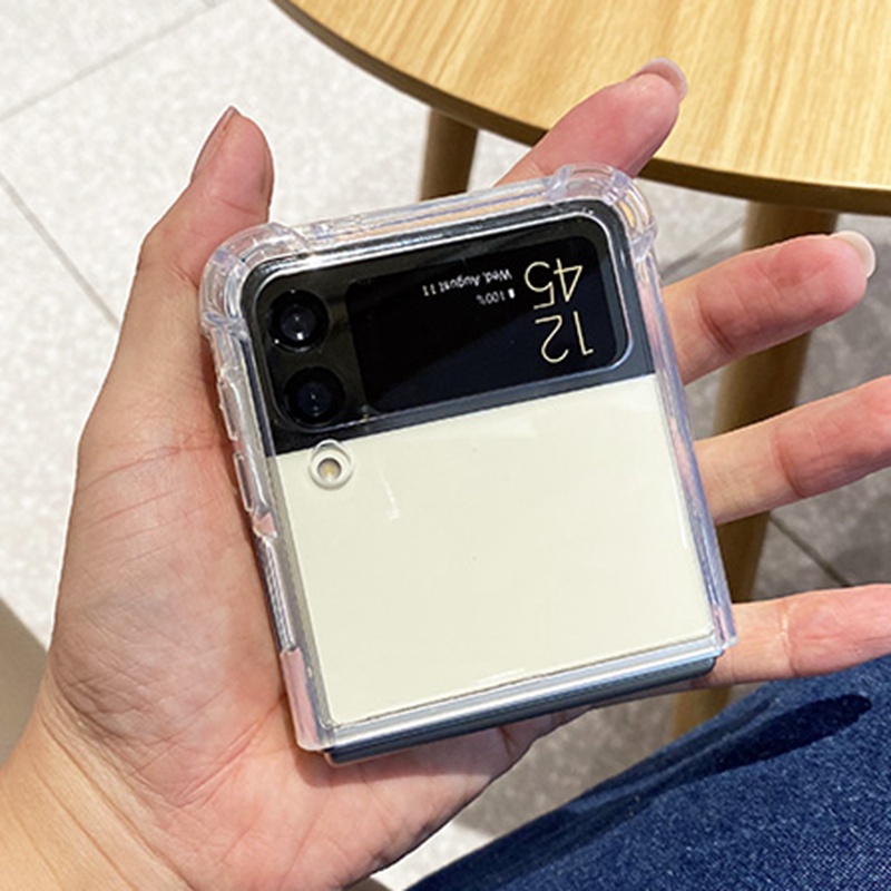 Ốp Điện Thoại Trong Suốt Tráng Gương Chống Sốc Chống Rơi Hình Chuột Hoạt Hình Cho Samsung Galaxy Z Flip 3 5G Z Flip3 Zflip3