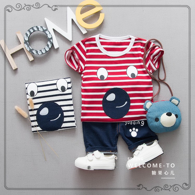 Sét bộ bé trai size 10-17kg cún kẻ