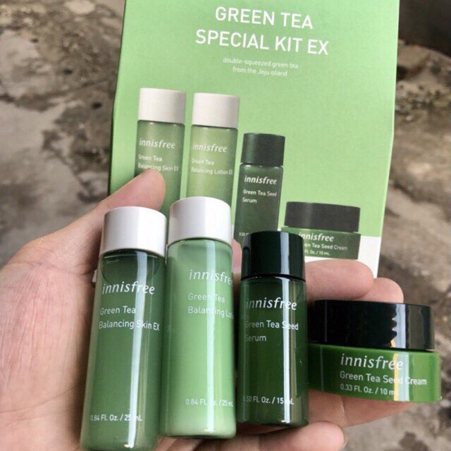 Set Dưỡng Trà Xanh Green Tea Innisfree Special Kit Ex 4 món