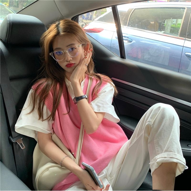 Áo khoác ghi lê chất len thời trang thu đông ấm áp dễ thương