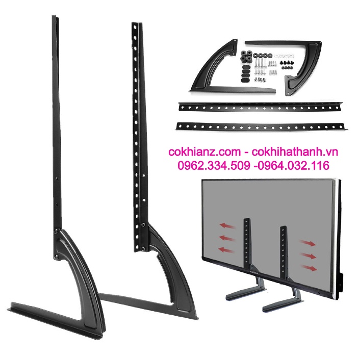 GIÁ ĐỠ TIVI ĐA NĂNG ĐỂ BÀN HÀNG CAO CẤP 32-70 INCH