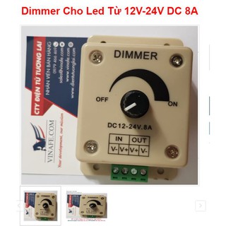 Dimmer cho Led từ 12VDC-24VDC, 8Ampe