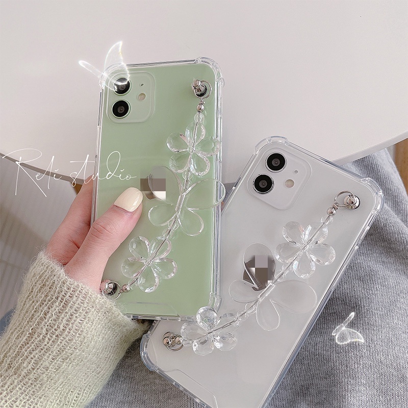 Ốp điện thoại TPU mềm trong suốt có dây đeo cho Samsung Galaxy A03 A13 A53 S21 Ultra S21+ Plus S20 S10 S10e Lite S8 S9 S8+ S9+