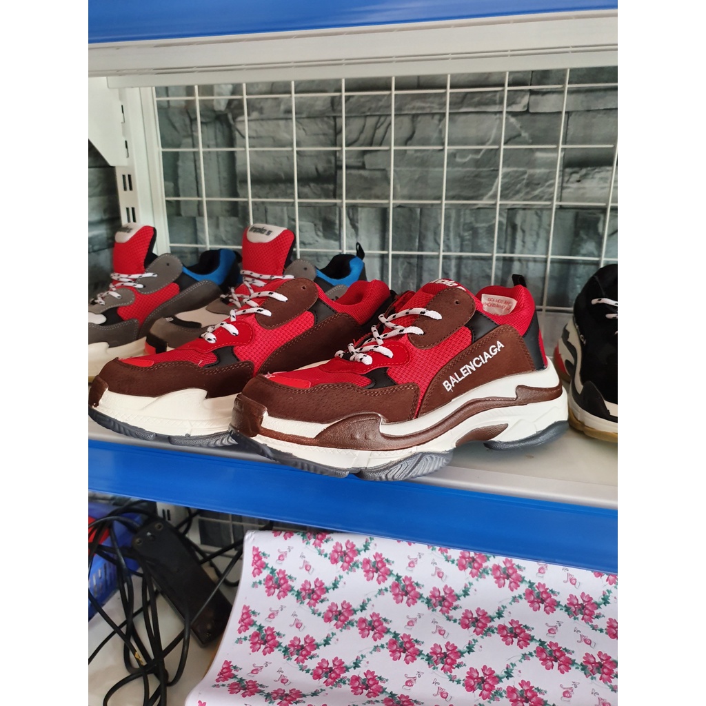 Giày thể thao 🌺balen Trip S🌺 sơn màu pha đỏ giá hấp dẫn cho ace