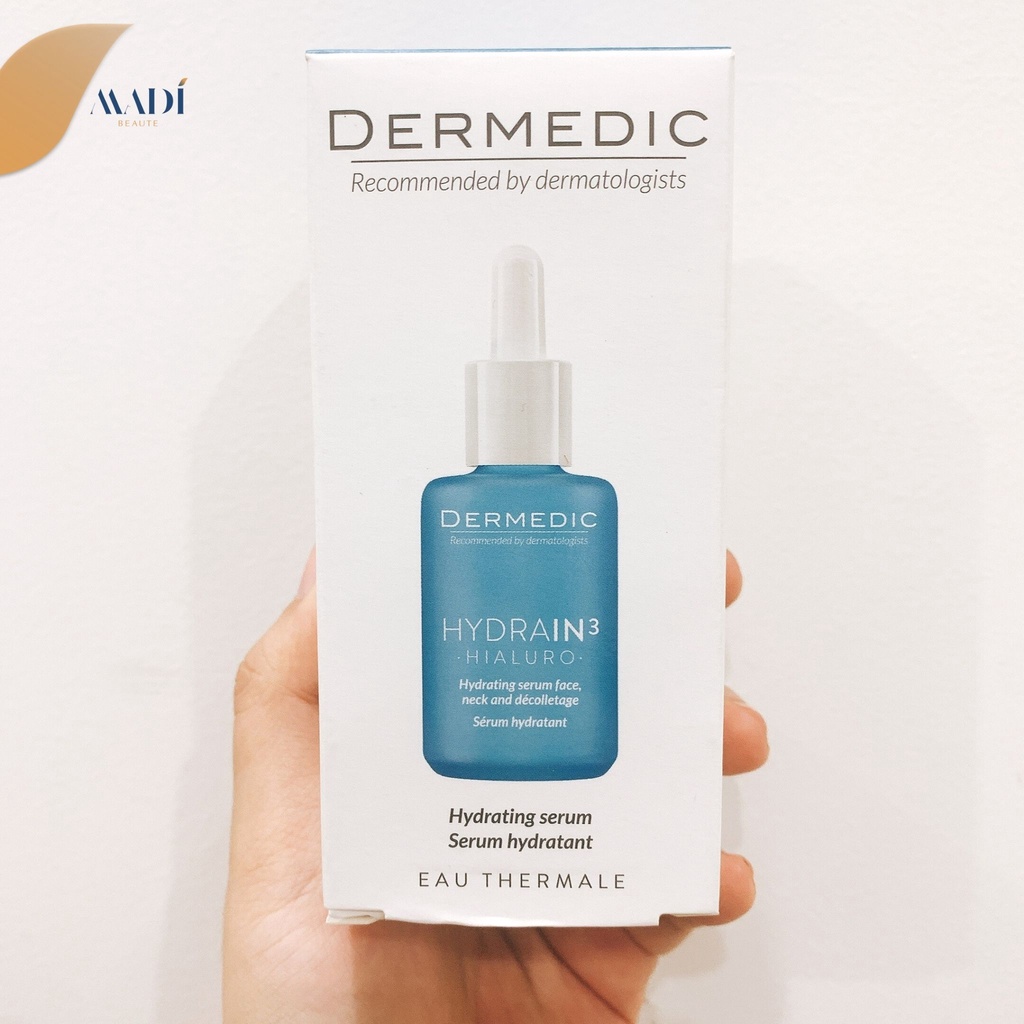 Serum cấp ẩm dành cho da khô do mất nước, hỗ trợ điều trị DERMEDIC HYDRAIN3 HIALURO Hydrating 30ML