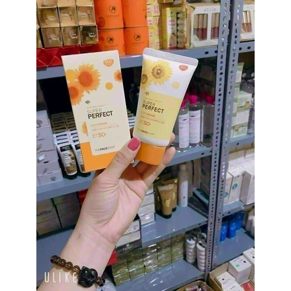 Kem chống nắng SUPER PERFECT Sun Cream  THE FACE SHOP SPF 50PA