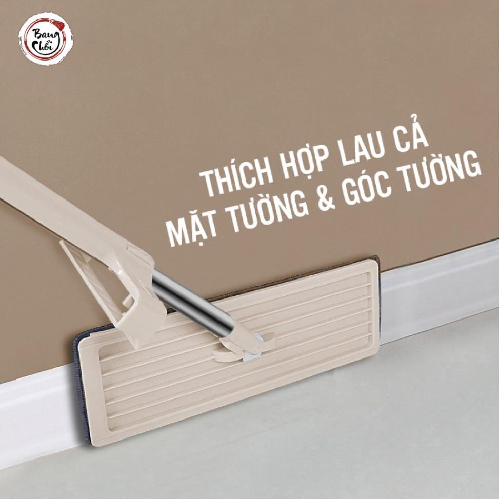 Chổi Lau Nhà Tự Vắt Thông Minh Đầu Xoay 360 Độ Tặng Kèm 1 Bông Lau Thay Thế