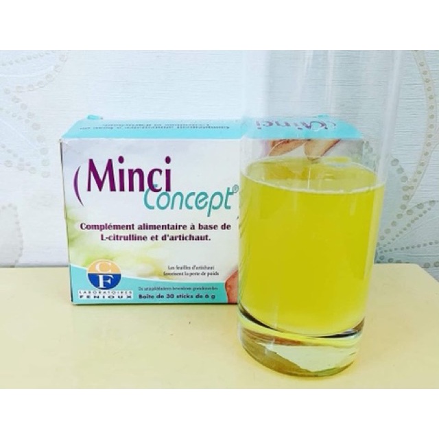 Giảm cân Minci Concept, Pháp (30 gói) giảm mỡ bụng eo đùi cho phụ nữ an toàn, không gây mệt mỏi, mất nước