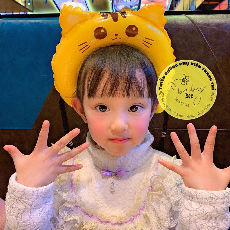 Bờm cài tóc bằng bóng nhiều mẫu