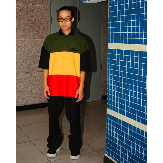 Áo phông Cotton tay lỡ Hiphop nam nữ Unisex “ Chillin 420” Polo Localbrand