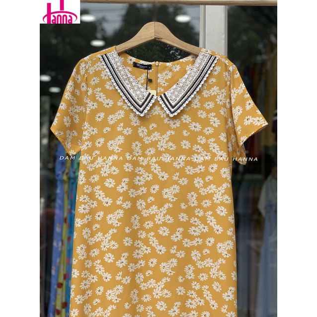[Size 40 đến 85kg] Đầm bầu công sở vải lụa hoa mềm mát không nhăn co dãn nhẹ tùng đuôi cá dễ thương có size 80kg