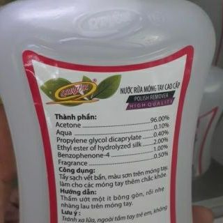 NƯỚC RỬA MÓNG TAY 500ML