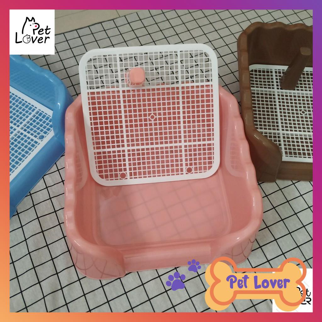 Khay vệ sinh cho chó thành cao, khay vệ sinh chó 3 kích cỡ, nhựa cứng và bền, sạch sẽ tiện dụng