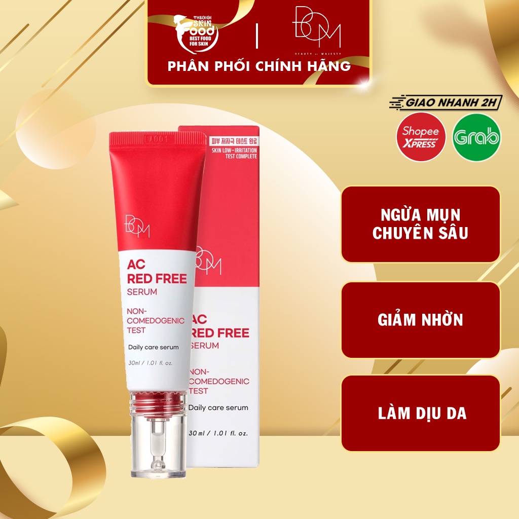 Tinh Chất Ngăn Ngừa Mụn Đỏ B.O.M AC Red Free Serum 30ml