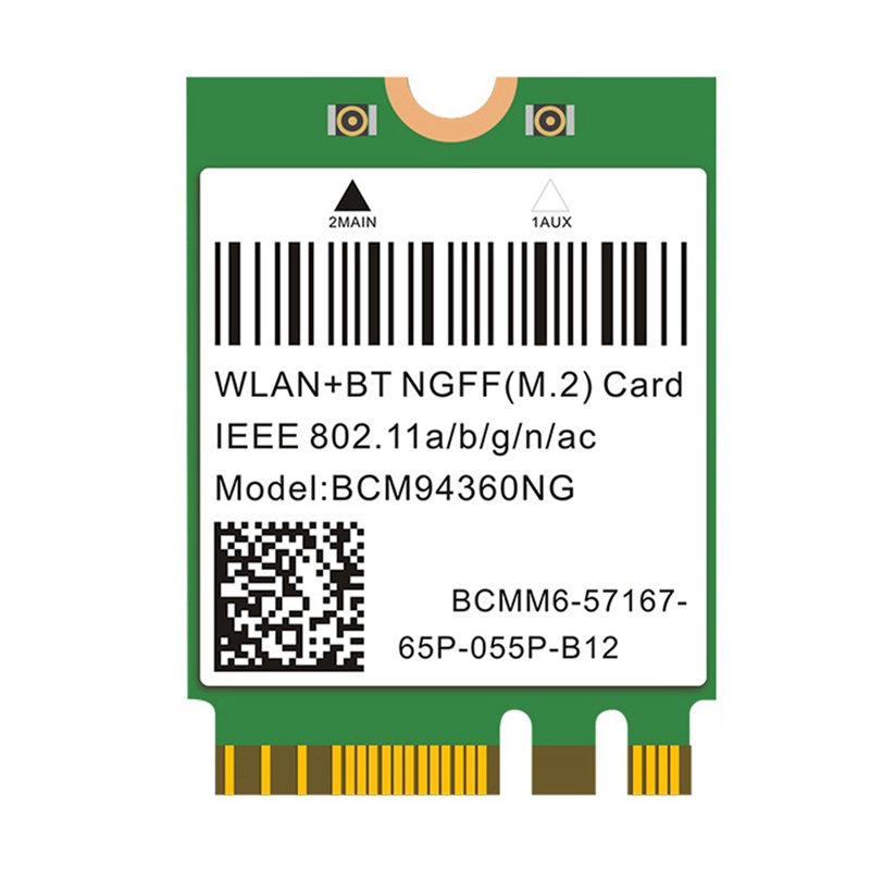 Card Mạng Không Dây 1200Mbps BCM94360NG DW1560 Cho Windows