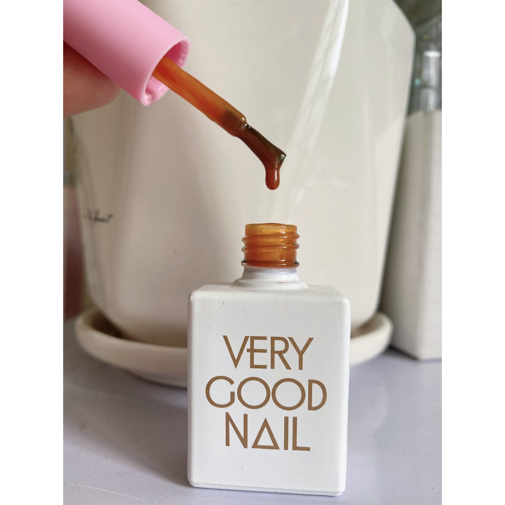 Sơn móng tay gel thạch màu hổ phách Very Good nail, Sơn móng tay hàn quốc màu hot