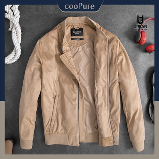 Áo Khoác Da Lộn Bomber cooPure 2503