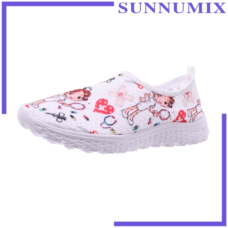 [SUNNIMIX] Nurse Doctor Women Sneakers Cosplay Slip On Mesh Cosplay Cartoon Shoes