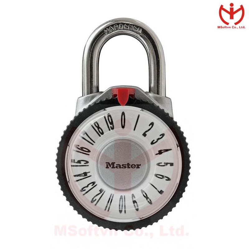 [Hỏa tốc HCM] Ổ khóa số Master Lock 1588 D mật mã cố định - khóa tủ cá nhân - MSOFT