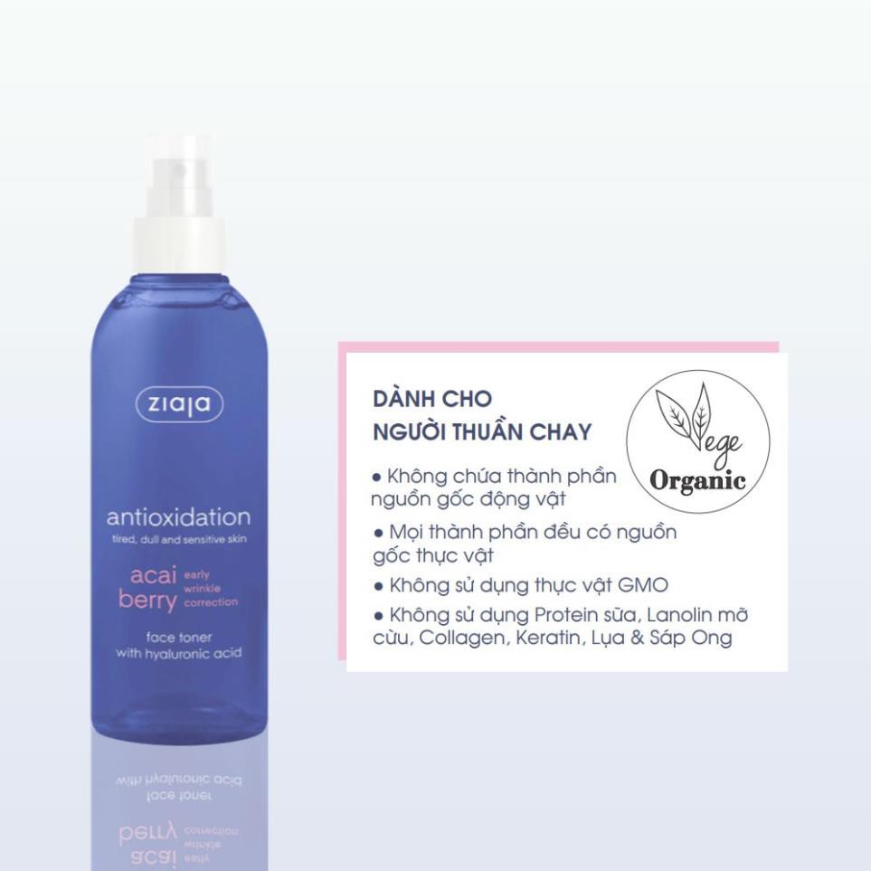 XỊT CÂN BẰNG DƯỠNG ẨM HYALURONIC CHỐNG OXY HÓA – ZIAJA – 200ML | BigBuy360 - bigbuy360.vn