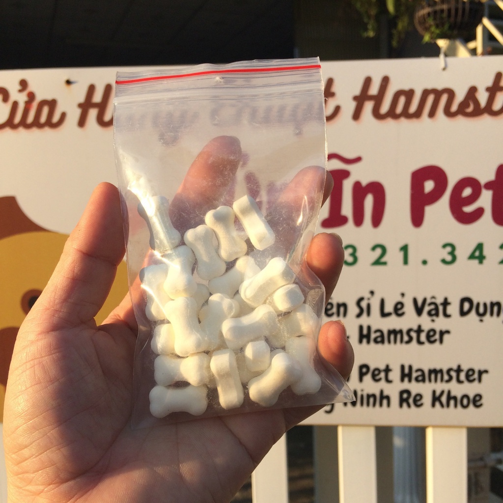 Đồ ăn cho hamster, XƯƠNG SỮA DÊ cho hamster bổ sung canxi, khoáng chất kiêm mài sạch răng