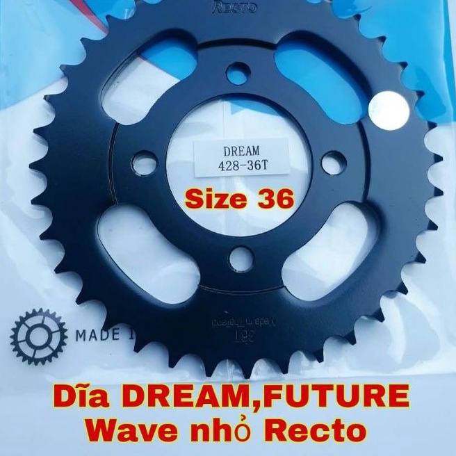 Nhông đĩa recto wave nhỏ, dream, future, Sirius 50CC, Win 100 Wave RS TQ chính Hãng Nhập Khẩu Thái Lan Đủ Size