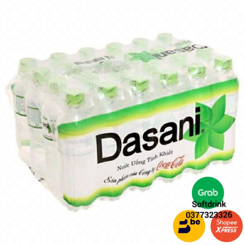 THÙNG 24 CHAI NƯỚC TINH KHIẾT Dasani 510ml THÙNG GIẤY