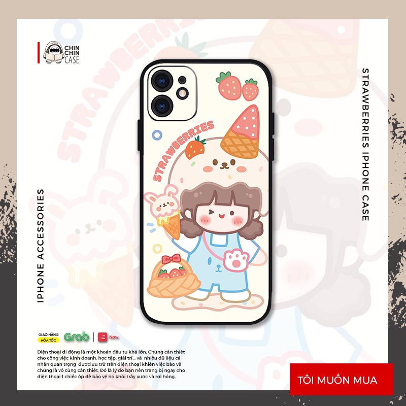 Vỏ ốp iPhone Lovely Day chống sốc cho iPhone 6/6pl/6s/6spl/7/7pl/8/8pl/x/xs/11/12/13/pro/max - Chinchincase