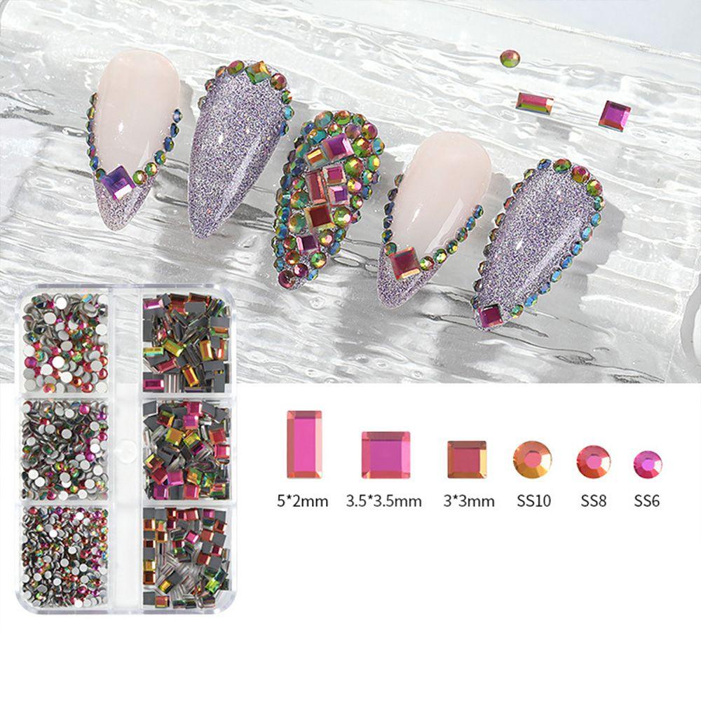 AROMA Hạt Charm 3D Nhiều Hình Dạng Đính Móng Nghệ Thuật