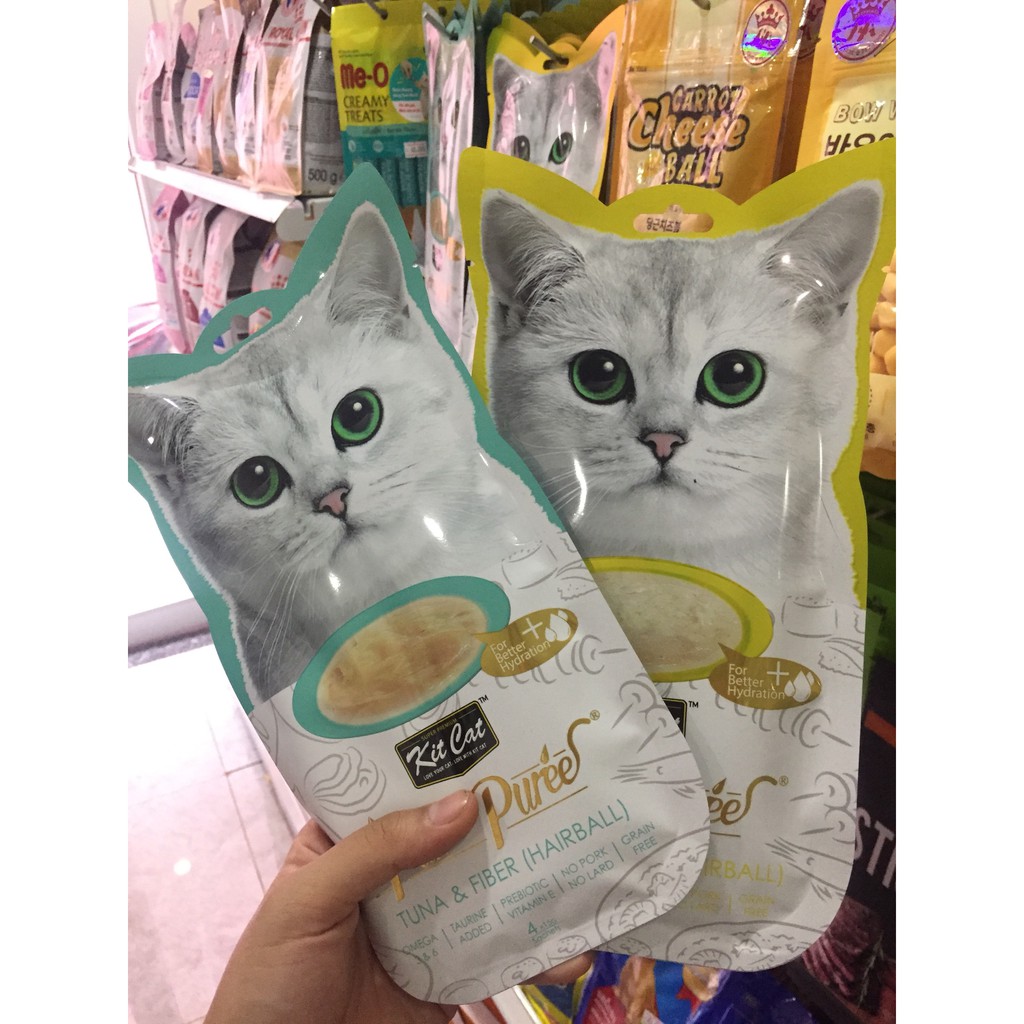 [60gr] Súp thưởng Kit Cat Purr Purree 60gr - 5x14gr cho mèo
