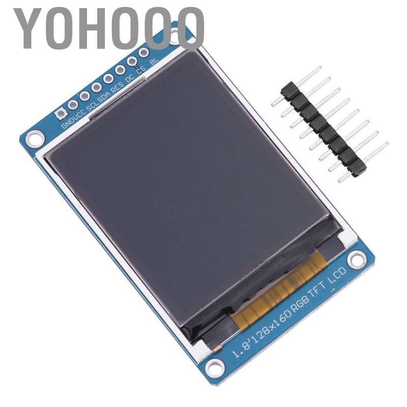 Yohooo 1.8"  ST7735S TFT LCD Display Screen 128RGB x 160 Resolution SPI for Arduino