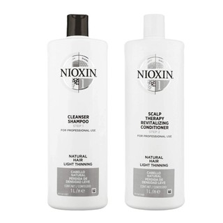 Dầu gội xả chống rụng tóc Nioxin System 1 1000mlx2