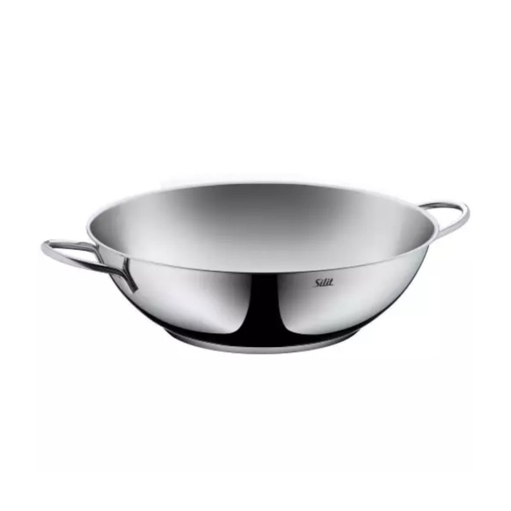 Chảo Sâu lòng Silit Wok 32cm - Chảo xào - Chảo Thép không gỉ [Hàng Đức chính hãng]