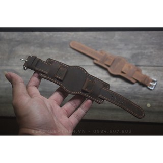 Dây đồng hồ da bò BUNDSTRAP B2 cho ae chơi đồng hồ cực chất (Tặng Khóa + 1 Cây thay dây )