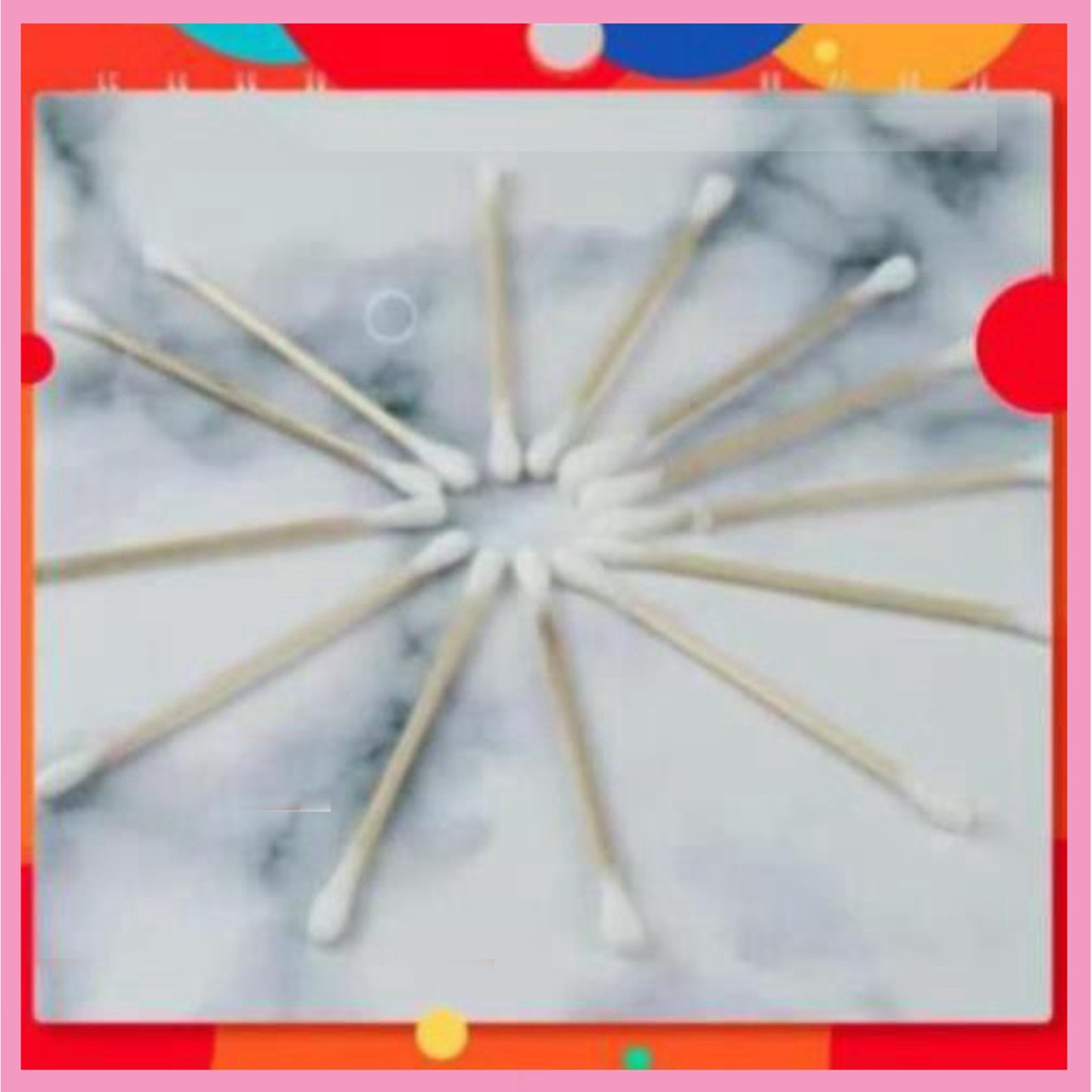 Quà Tặng Que Bông Tai - Cán Gỗ Bông J06